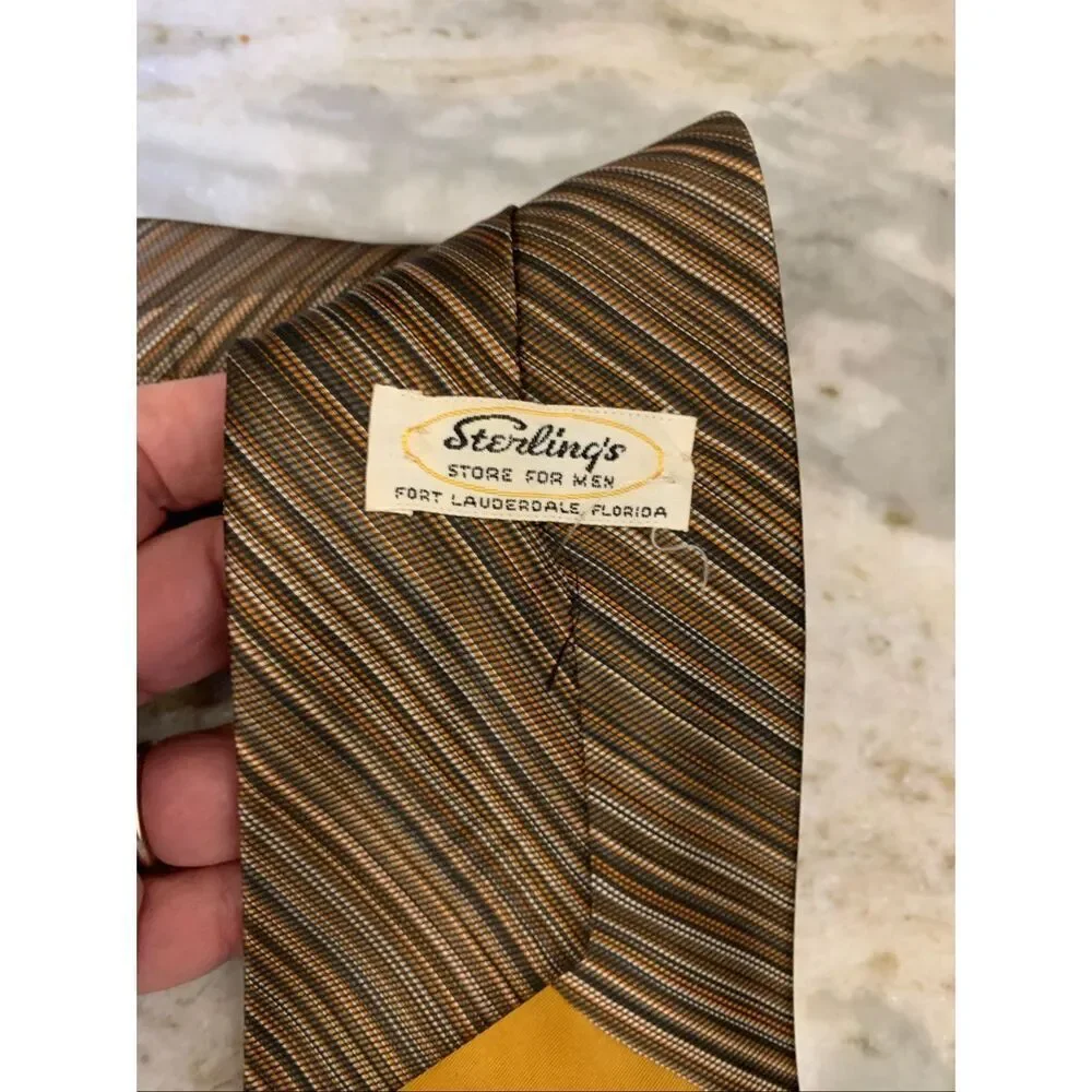 Neckties Vintage Striped and Tiny Checks #classic ties #fall